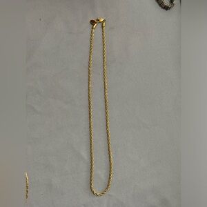 Rope gold plated chain